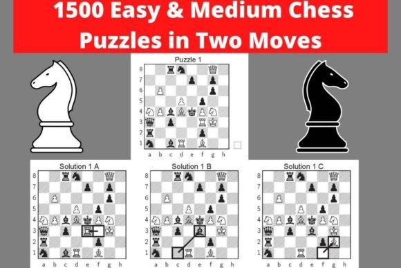 1500 Chess Puzzles in Two Moves Printable: A Practical Guide for Tactical Training Choices