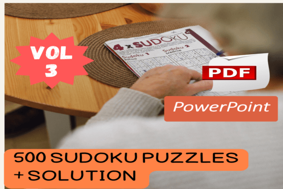 500 Sudoku Puzzles Vol3: PDF & PPTX Collection