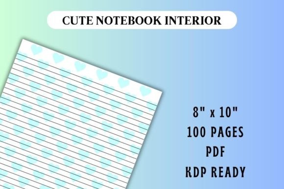 Cyan Hearts Journal Interior: A Complete Guide to Beautiful, Print-Ready KDP Notebooks
