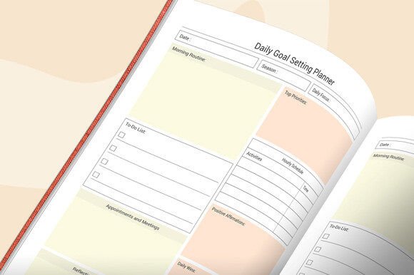 Daily Goal Setting Planner KDP Interior: A Practical Framework for Personal and Professional Growth