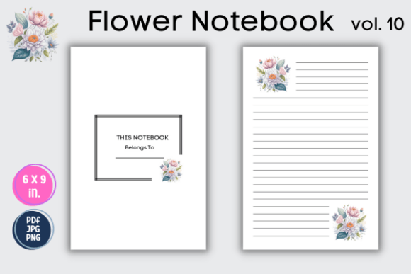 Exploring the Creative Potential of Flower Notebook Journal Vol.10 for KDP Interiors