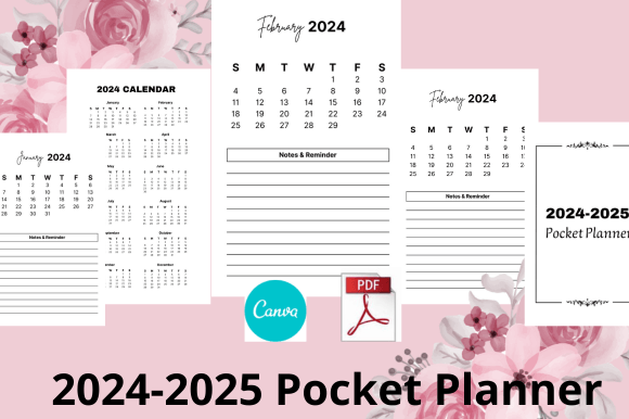 Pocket Planner 2024-2025: Compact Customizable Organizer
