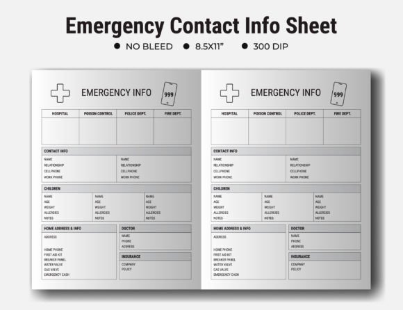 Streamlining Child Safety and Communication with an Emergency Contact Info Sheet