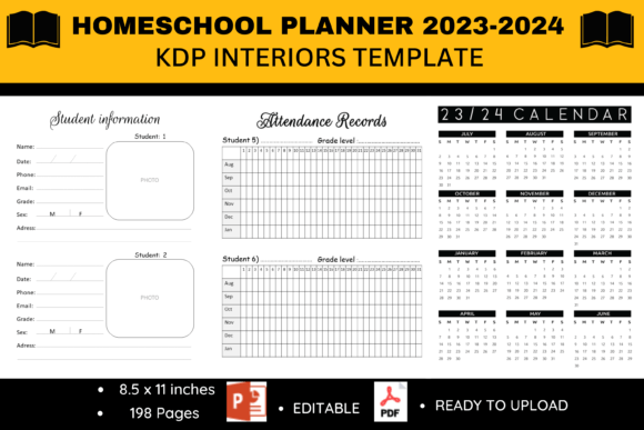 Transform Your Homeschool Year with the Right Planner Interior