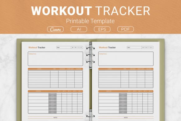 Workout Tracker Printable Template for Every Fitness Goal